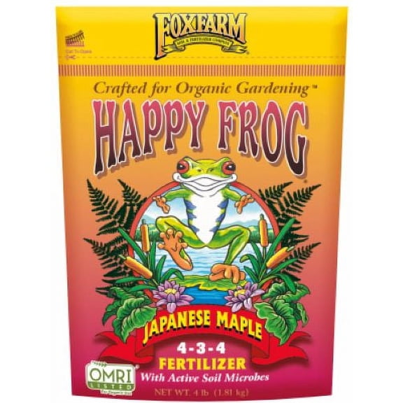 FoxFarm FX14660 4 LB Bag Of Happy Frog Organic Japanese Maple Fertilizer - Quantity of 4
