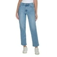 thumbnail image 4 of Calvin Klein Women High Rise Straight Leg Jean Light Blue, 6, 4 of 4