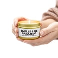 thumbnail image 5 of Sarajevo Bosnia Tin Candle Gifts Home Office Decor Vanilla Coffee Scented, 5 of 5