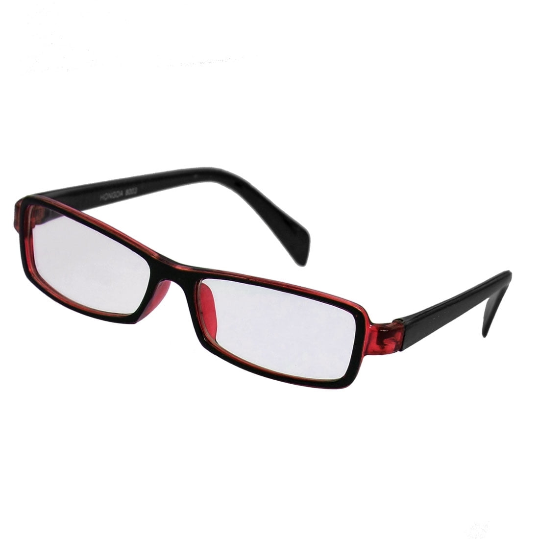 Child Kid Red Black Single Bridge Eye Ornament Plano Eyeglasses Glasses