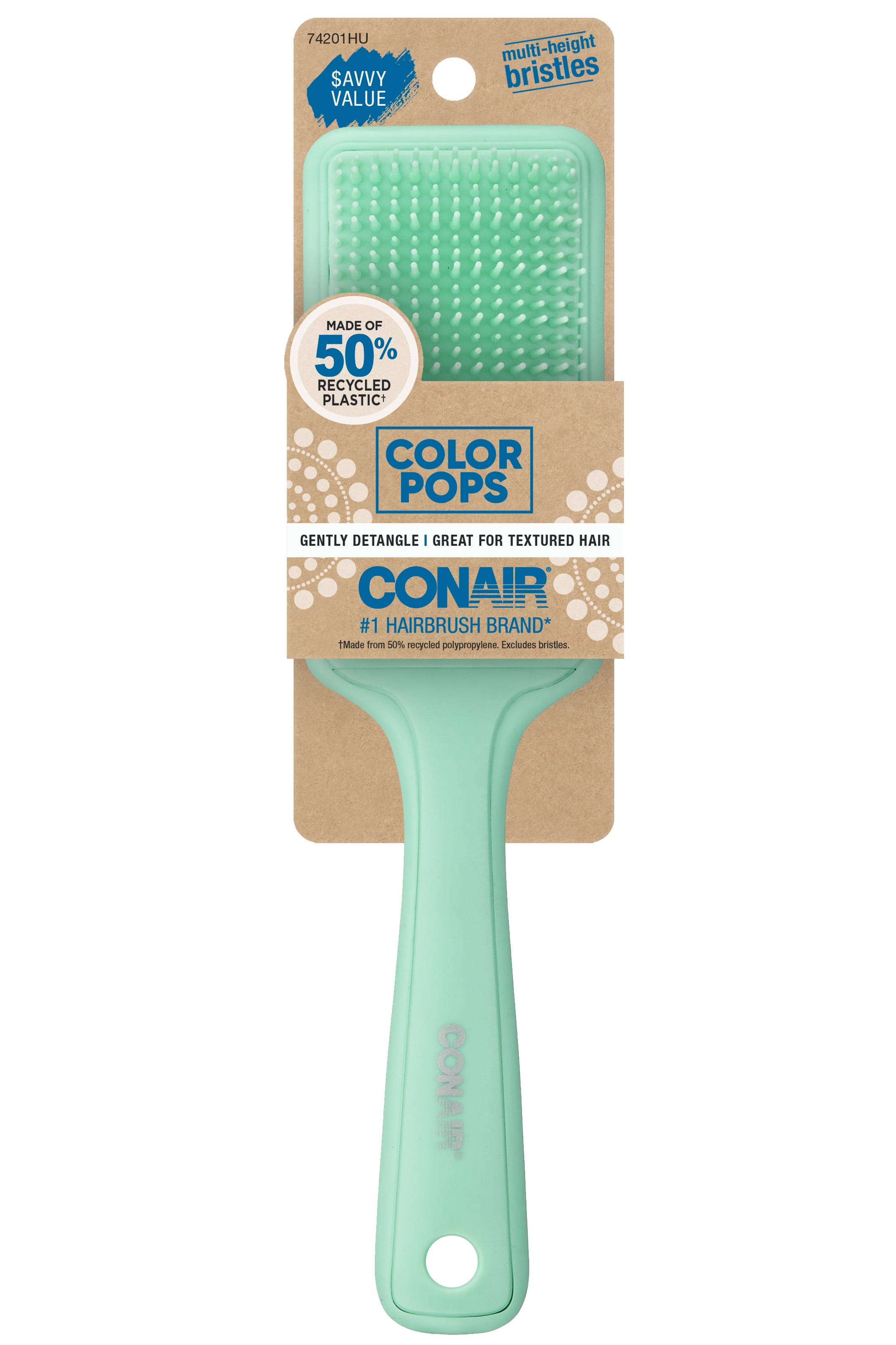 Conair Eco All-Purpose Detangling Hair Brush, Pink
