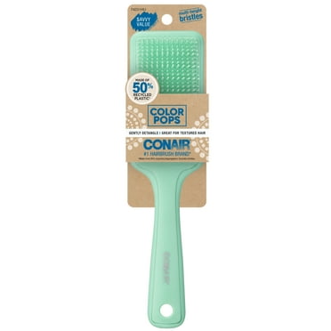 Conair Color Pops Detangling All-Purpose Hair Brush, Green