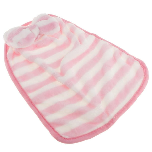 qimpservices Toalla de mano de forro polar coral para colgar en la pared Lindo lazo Baberos para niños Raya rosa
