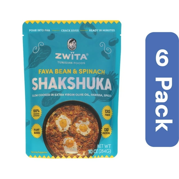 Zwita Shakshuka Fava Bean Spinach 10 oz (Pack of 6)