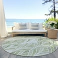 thumbnail image 6 of Addison Rugs Chantille Indoor/Outdoor Transitional Geometric Sage Washable Round Rug, 8' x 8', 6 of 6