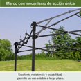 thumbnail image 3 of Toldo Gazebo Plegable Portátil 1.8x1.8m, Carpa de Jardín Impermeable con Protección UV, Panel Lateral, Altura Ajustable, Rápida Apertura para Patio, Fiestas y Eventos - Light Green, 3 of 8