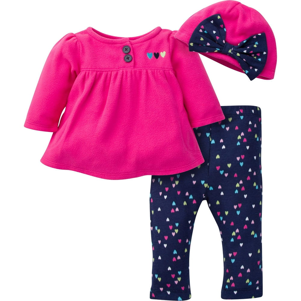 Gerber Childrenswear - Gerber Newborn Baby Girl Zip Jacket, Pan ...