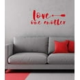 thumbnail image 3 of Love One Another Arrow Wall Sticker Vinyl Letters Decals Home Décor, 23x10-Inch Red, 3 of 6