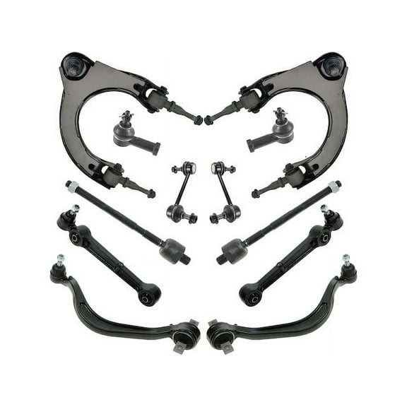 Front Control Arm Sway Bar Link Tie Rod Kit 12 Piece - Compatible with 1995 - 1998 Eagle Talon 1996 1997