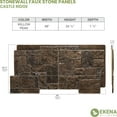 thumbnail image 3 of Ekena Millwork 49"W x 24 1/2"H x 1 1/4"D Castle Rock Stacked Stone, EverStone Faux Stone Siding Panel, Willow Peak, 3 of 9