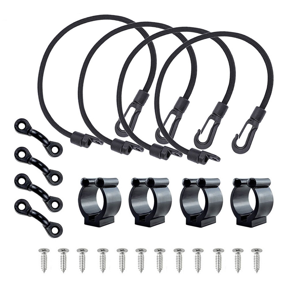 Fule Kayak Canoe Paddle Fishing Rod Holder Fixer Strap Tie Shock Rope