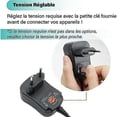 thumbnail image 4 of 12W Universal Power Adapter 3V 4.5V 5V 6V 7.5V 9V and 12V, 4 of 5