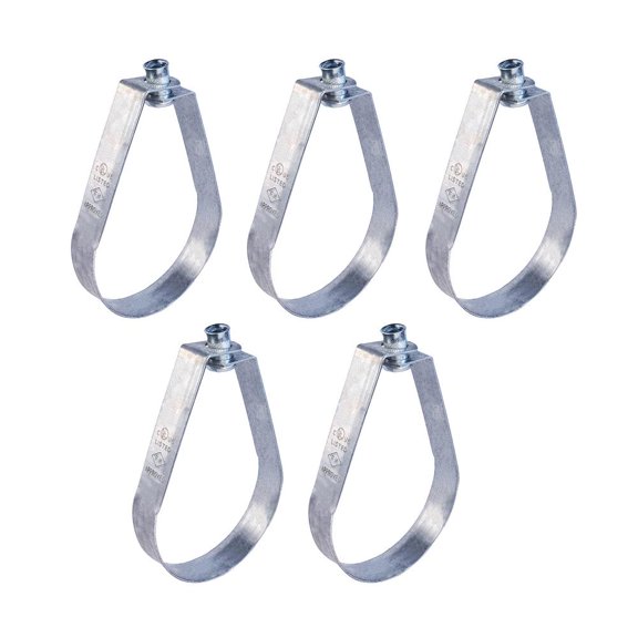 Highcraft 4" Swivel Loop Hanger for Vertical Pipe Support Steel (5-Pk)