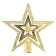 thumbnail image 5 of UPOUART Golden Star Christmas Tree Topper Set, Farmhouse Style Holiday Decor, Craft Detail for Xmas Trees, 5 of 8