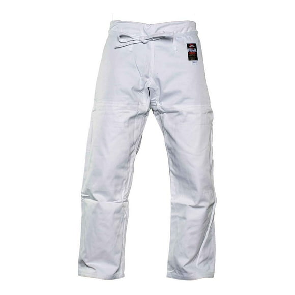 Fuji GI Pants - Adult Brazillian Jiu-Jitsu Pants with Flat Drawstrings - Long-lasting BJJ and Gi Pants for Training & Competition White Size A2