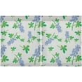thumbnail image 2 of Coolnut Leaves Pattern Kitchen Curtains 2 Panels, UV Protected Tier Curtains Half Window Curtains for Guest Room Bathroom Sink Laundry Room Basement,24"x 27", 2 of 6