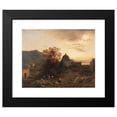thumbnail image 2 of Albert Flamm 18x15 Black Modern Framed Museum Art Print Titled - Evening Mood on the Italian Coast with Dancing Figures (1866), 2 of 5