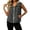 Dark Gray, variant on Hooded Sleeveless Zip Vest for Women, Drawstring Hem, Lightweight Casual Layering Outerwear, 1 Piece, S-XXL, Plus Size Friendly