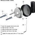 thumbnail image 4 of 4 Pack Black Towel Hooks Coat Robe hook for bathroom Stainless Steel, 4 of 6