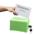 thumbnail image 3 of AdirOffice Acrylic Clear Locking Suggestion Box, Green 2 Pack, 3 of 5