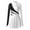 White, variant on DPOIS Womens Shiny Rhinestones Figure Ice Skating Dress Gymnastics Leotards White S
