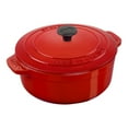 thumbnail image 1 of STAUB La Cocotte 24 cm Cast Iron Round Essential Cocotte, Cherry (Visual Imperfections - B STOCK), 1 of 1