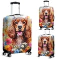thumbnail image 2 of Welcome Spring Summer Cocker Spaniel Portrait Flower Blue Sky Travel Luggage Cover Cockers Dog Lover Gifts Suitcase Dust Protective Decor - 12001, 2 of 5