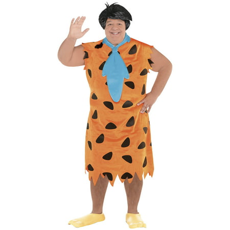 Fred Flintstone Halloween Costume for Men, Plus Size, with Accessories