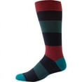 thumbnail image 3 of Combed Cotton Colorful Rugby Striped Patterned Men's Socks M8050U, 3 of 6