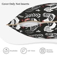 thumbnail image 5 of Fotbe Laying Hens And Roosters Pattern Velvet Decorative Throw Pillow Covers with Elegant Piping, Soft Plush Cushion Cover for Sofa, Bed, Car, Office-20"x20", 5 of 8