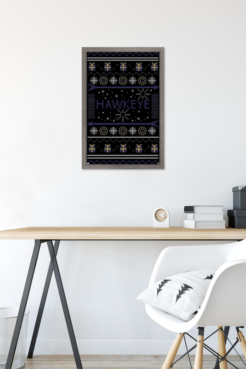 Marvel Hawkeye - Hawkeye Sweater Wall Poster, 14.725" x 22.375", Framed
