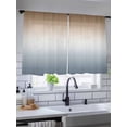 thumbnail image 3 of Sheer Curtains 54 Inches Long, Brown Grey Ombre Light Filtering Window Curtains for Living Room/Bedroom, Modern Abstract Art Aesthetics Rod Pocket Voile Sheer Curtain Drapes, 52"W x 54"L, 2 Panels, 3 of 8