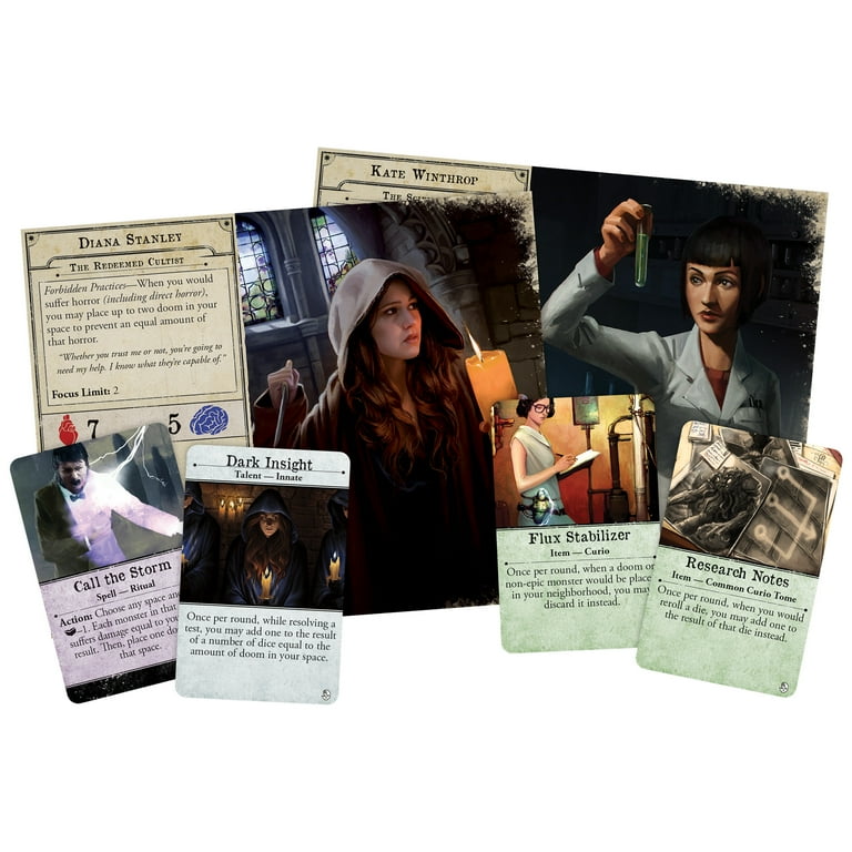 arkham horror 3rd edition cards Fantasy Flight Games Arkham Horror Board Game Expansion, Dead of Night, 1-6  Players