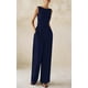 thumbnail image 4 of Mono PRETTYGARDEN de una pieza para mujer sin mangas azul marino XL, 4 of 9