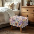 thumbnail image 3 of Xixirimido Vintage Boho Mandala Pattern Stretch Ottoman Cover Rectangle Footstool Slipcover Folding Storage Stool Protector Nonslip Footrest Ottoman Cover with Elastic Bottom, Small, 3 of 7