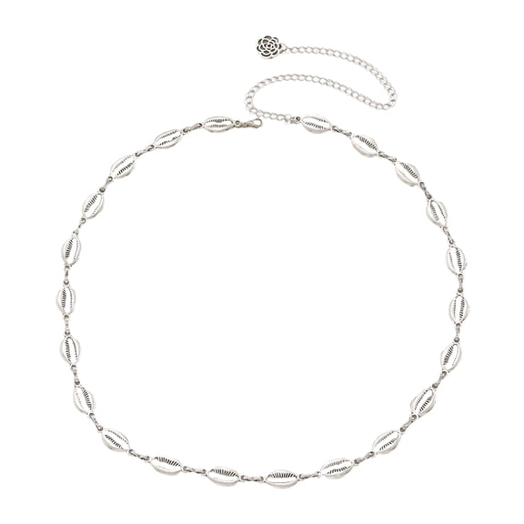 Elegant Waist Belt Aesthetic Head Charm Photo Props Belt for Jeans Dress Waistband Body Jewelry Metallic Chain