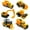 Yellow, variant on 6 Pack Diecast Alloy Inertial Construction Vehicles Set Mini Dump Truck Model Toy for 3-4 Years 4-5 Years 5-6 Years