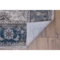 thumbnail image 4 of Contemporary Home Living 2' x 3' Rectangular Floral Scroll Area Throw Rug - Gray and Blue, 4 of 7