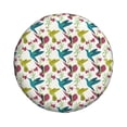 thumbnail image 4 of Spare Tire Cover, Green Blue Purple Hummingbird Wheel Cover Tire Covers For Trailers Car Truck Camper Universal Tire Covering Fits Diameter14"-17", 4 of 4