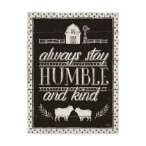 Trademark Fine Art 'Country Thoughts IV Black' Canvas Art by Janelle Penner