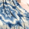 thumbnail image 3 of Indigo Tie Dye Star Blanket,Comfortable Soft Lamb Wool Throw Blanket,All Season,Warm Lightweight Blankets for Sofa Bed Couch Living Room Chair,30"x40", 3 of 4