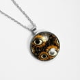 thumbnail image 4 of Eyeball Circular Glass Pendant Necklace - Women's Statement Necklaces, 4 of 5