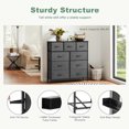 thumbnail image 5 of SLOK 9 Drawer Fabric Dresser, Bedroom Closet Organizer Storage Cabinet for Hallway/Entryway, Gray, 5 of 9