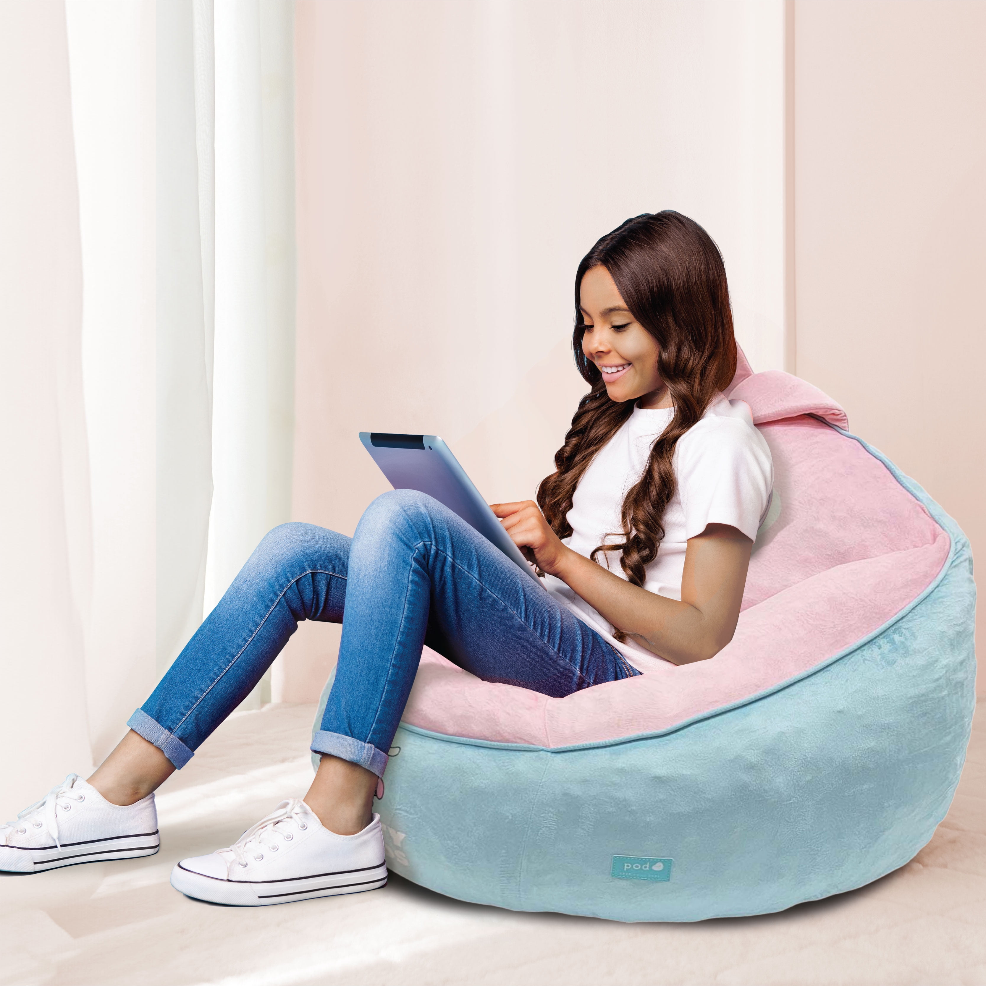 Hello Kitty and Friends My Melody Kids' Compressed Foam Bean Bag Chair