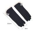 thumbnail image 6 of Mdesiwst 1 Pair Sun Protection Gloves Extra Soft Breathable Non slip Design Sweat absorption Elastic UV Protection Cotton Summer Women Sunblock Gloves for Women, 6 of 7
