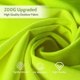 thumbnail image 6 of Scafild | 10ft Outdoor Patio Umbrellas with Solar Lights, 3 Tier Vented Large Market Table Umbrella with 8 Sturdy Ribs & 1.5" Pole UV Protection for Garden Deck Backyard Pool - Apply Green, 6 of 9