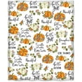thumbnail image 2 of Pumpkin Blanket Gifts for Women Kids Girls Toddler Home Bedroom Living Room Decor Soft Cozy Lightweight Thanksgiving Fall Harvest Festival Halloween Throw Blankets 60"x80", 2 of 6