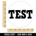 thumbnail image 2 of Test Fun Text Self-Inking Rubber Stamp Ink Stamper - Red Ink - Large 1-1/2 Inch, 2 of 7