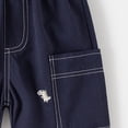 thumbnail image 5 of Gubotare Teen Boy Shorts Boys Shorts Drawstring Elastic Waist Athletic Shorts 5T 6T (Navy,5-6 Years), 5 of 8