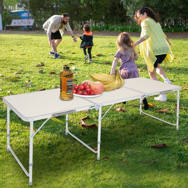 uhomepro Folding Table, Heavy Duty Indoor Outdoor Portable Table